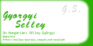gyorgyi selley business card