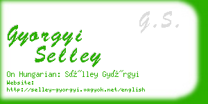 gyorgyi selley business card